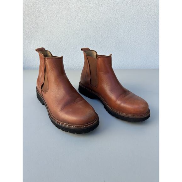 Samuel Hubbard Women's "24 Seven for Her " 7 Chelsea Cognac Leather Boot EU 37 - Picture 1 of 10